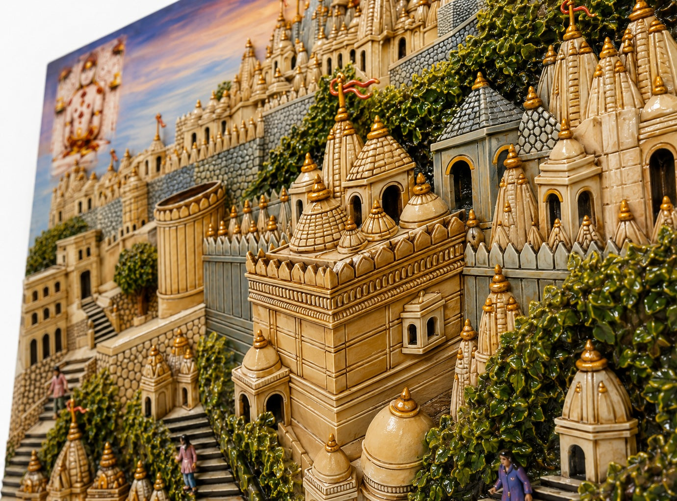 Palitana Teerth on Glass 48"X36"