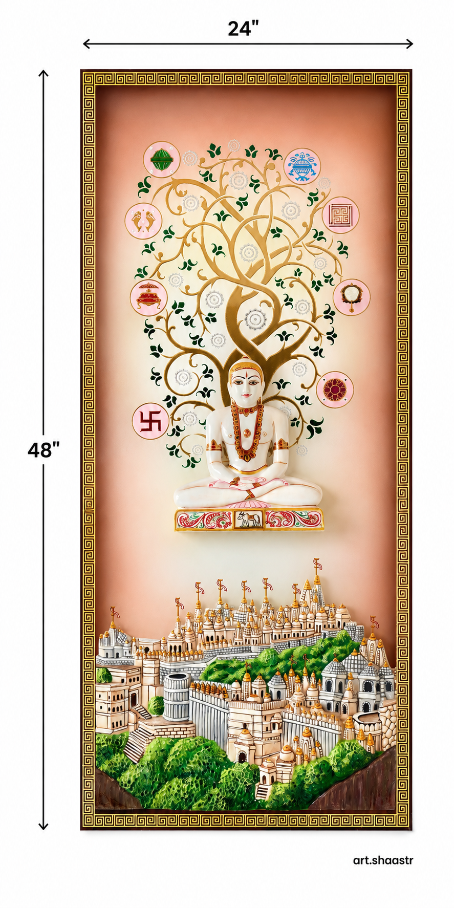Kalpvruksha Palitana Gold Series 24” X 48”