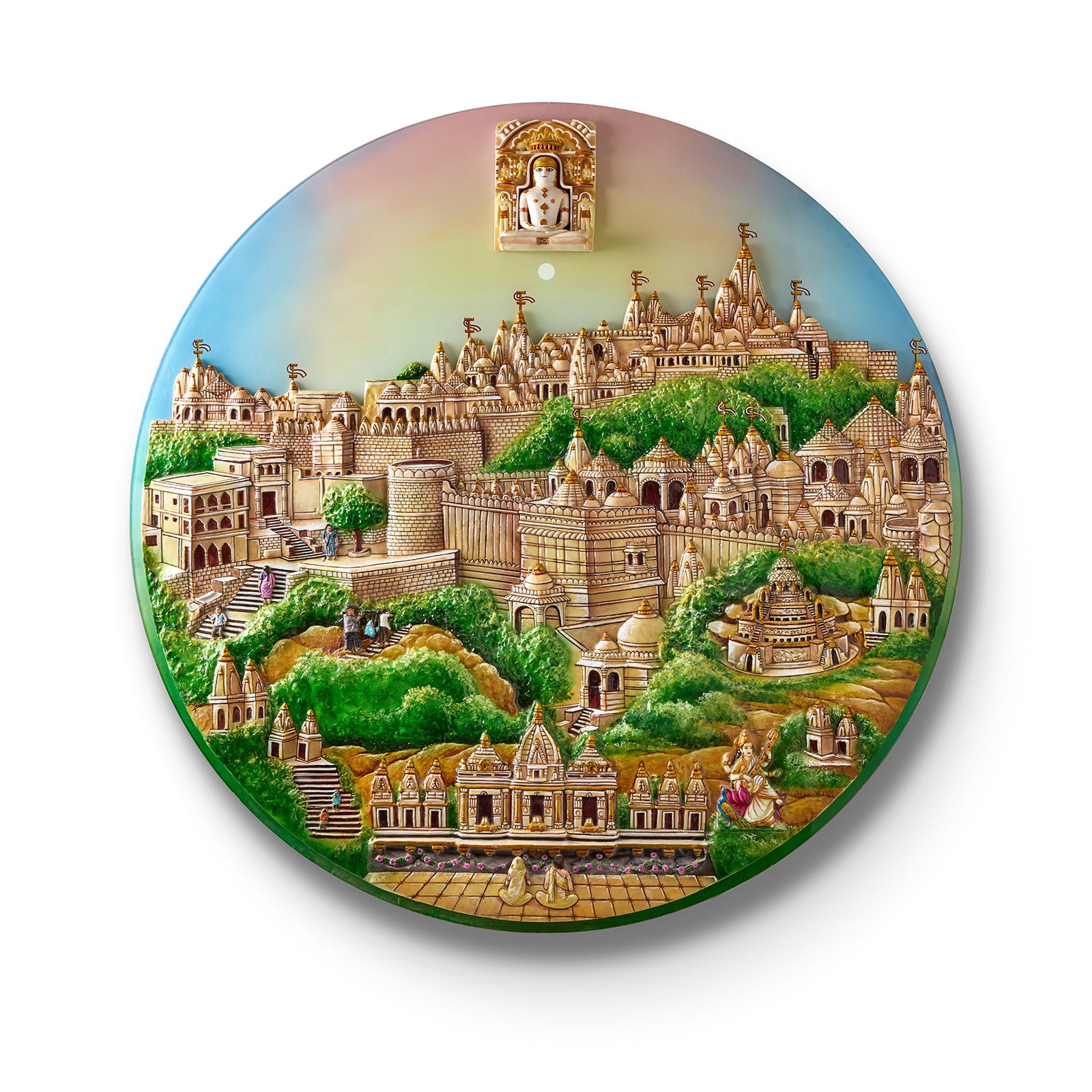 Palitana Round Shape 48” X 48” in Toughened Glass