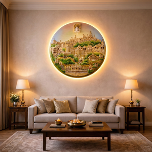 Palitana Round Shape 48” X 48” in Toughened Glass