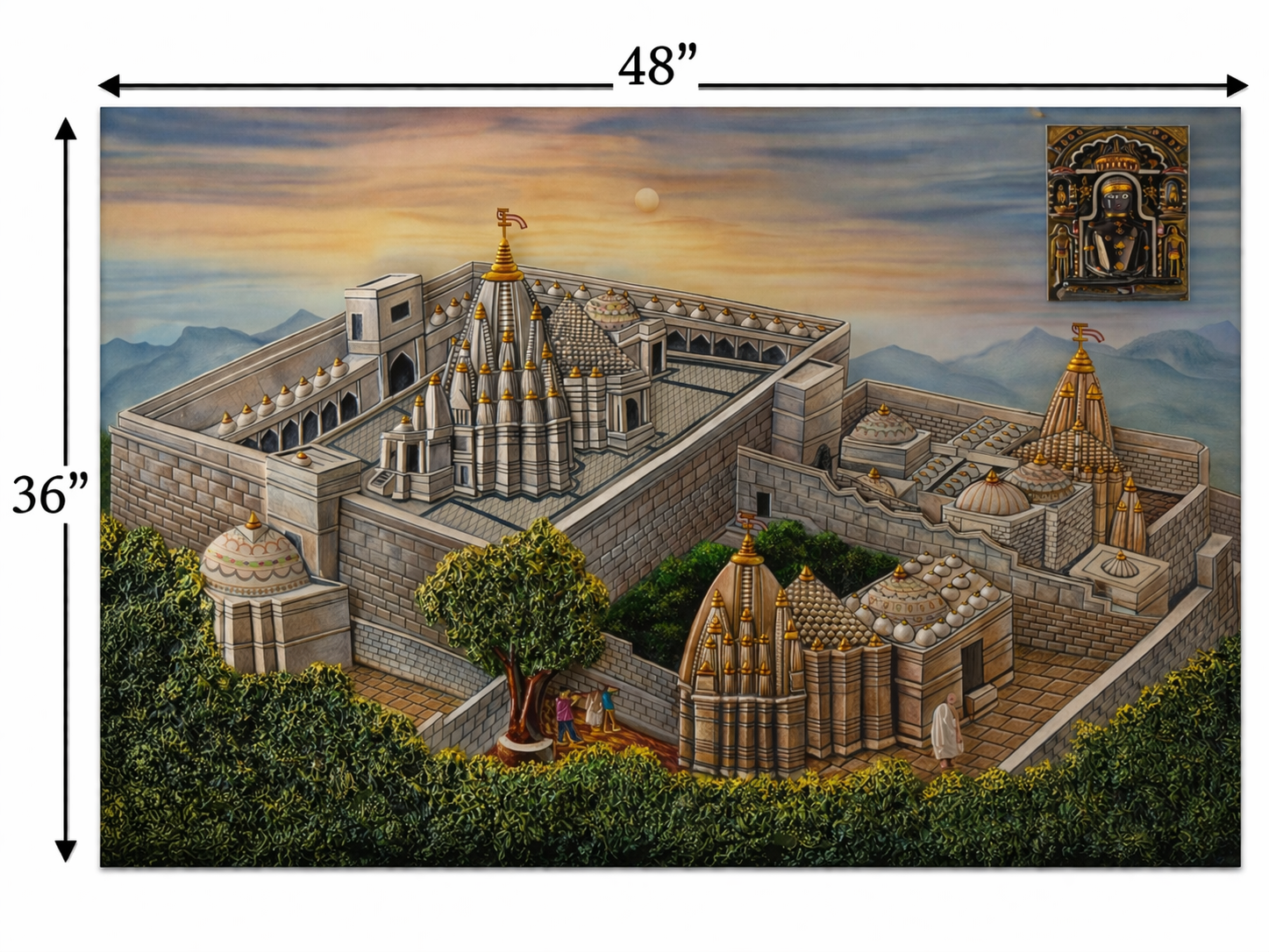 Girnar Teerth 36” x 48”